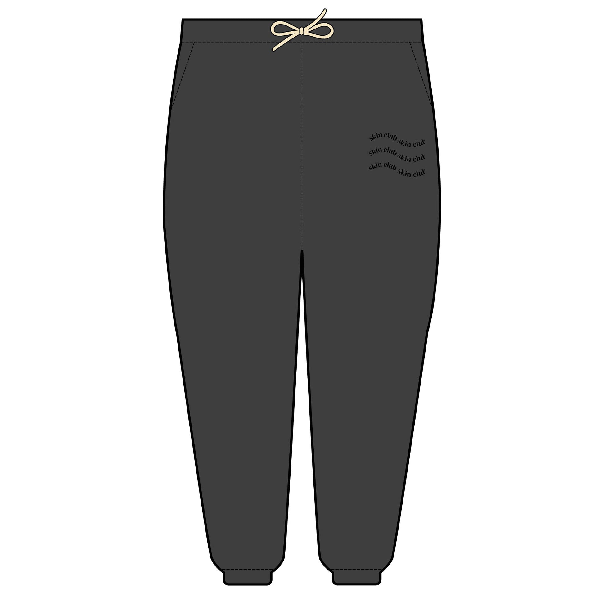 SKIN CLUB Wavy Fleece Sweatpants