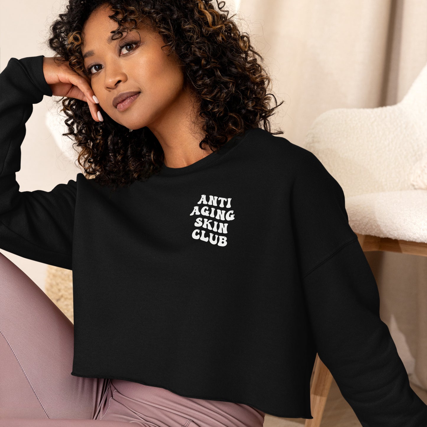 Anti Aging Skin Club - Crop Sweatshirt